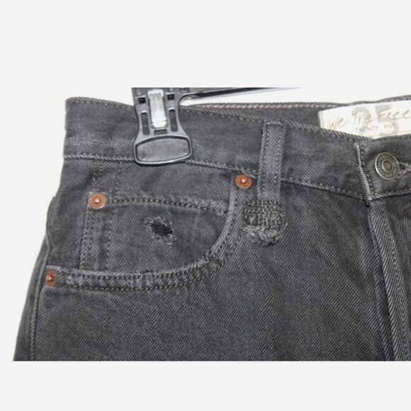 Free People Makai Cutoff Jean Shorts Washed Black Retail $68 SIZE 25 - Picture 3 of 12